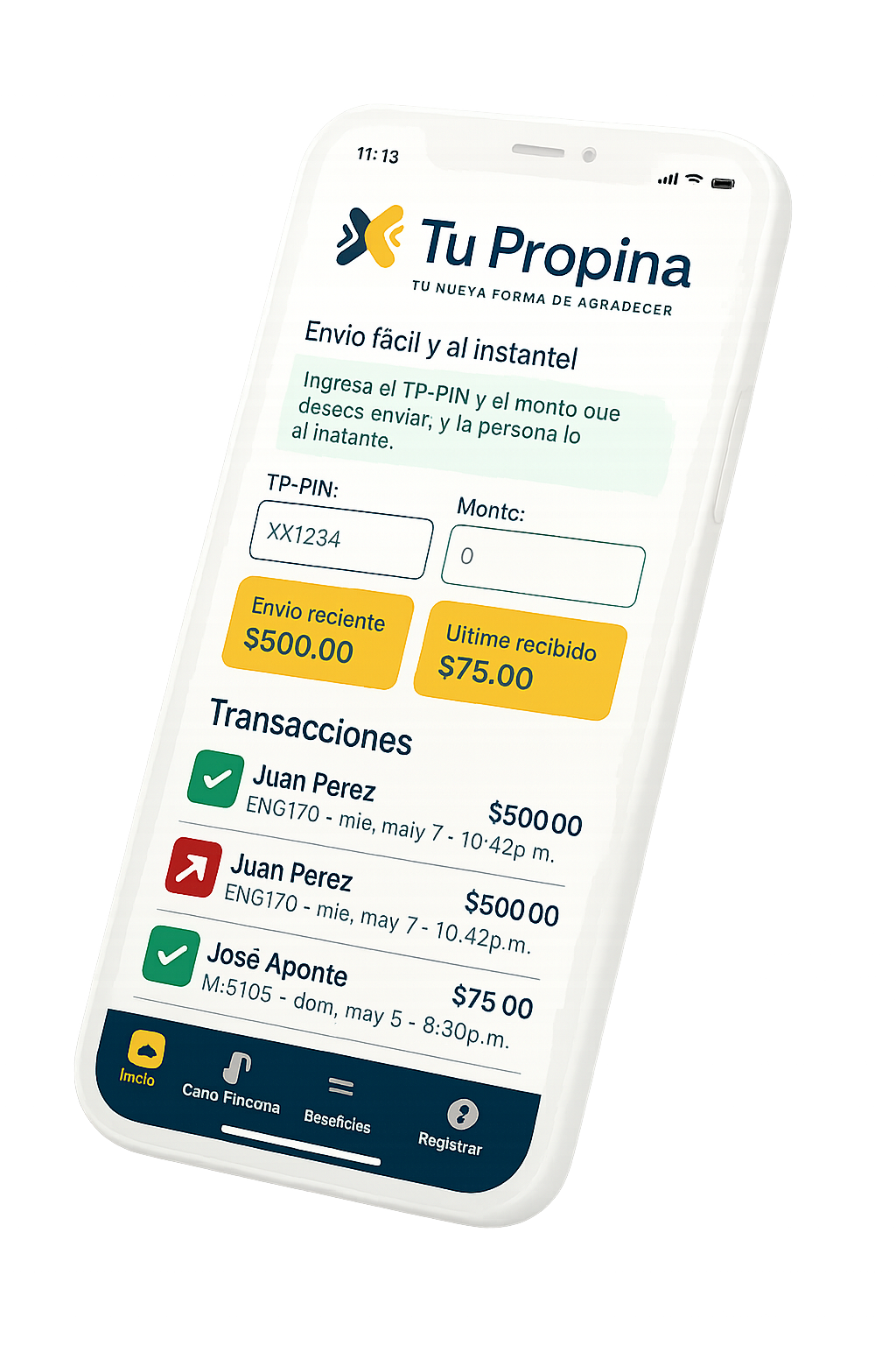 Tupropina Mockup